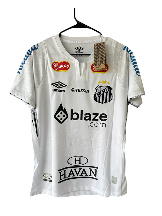 Santos Neymar Jr #11 2024/25 Home White Soccer Jersey Men