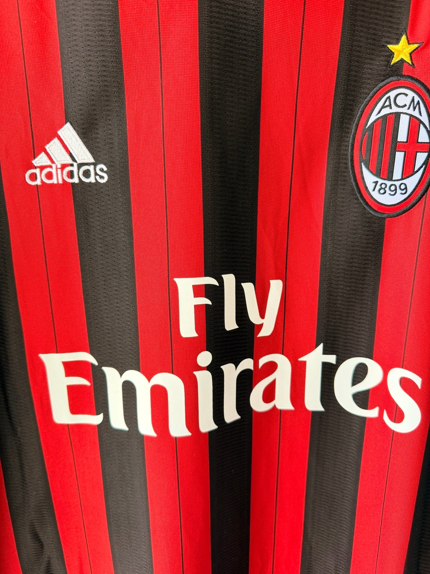 Milan Kaka #22 2013/14 Home Red Black Soccer Jersey Men
