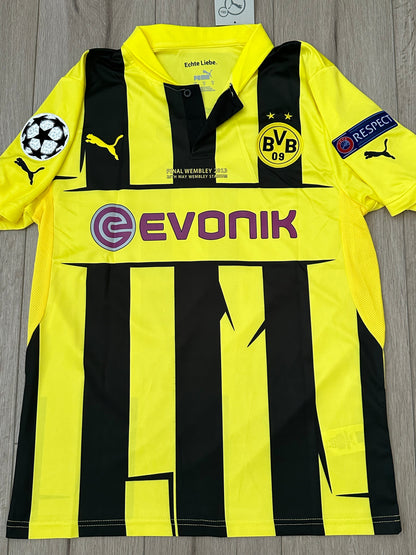 Borussia Dortmund Marco Reus #11 2011/12 Yellow Retro Soccer Jersey Men