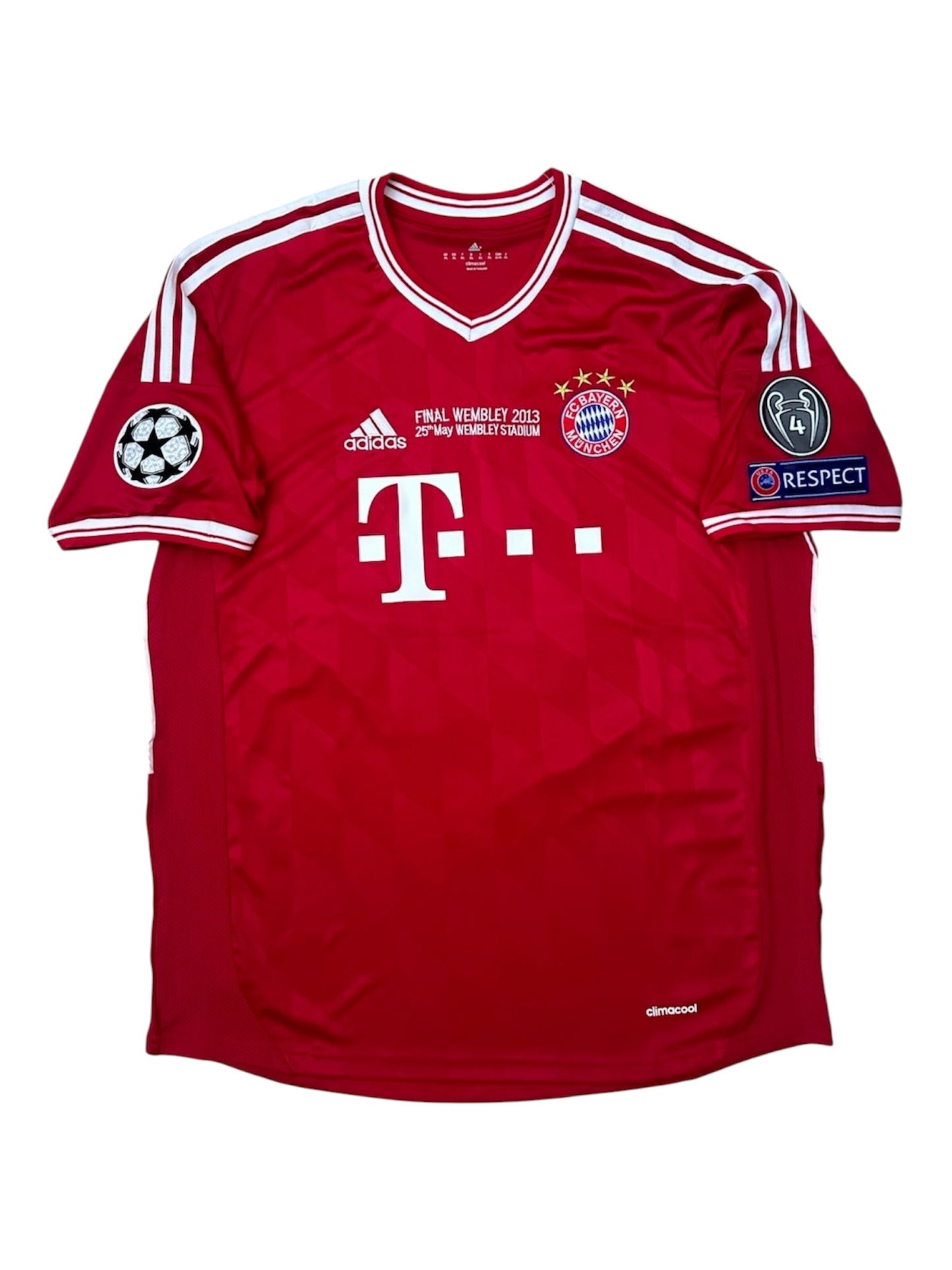 Bayern Munich Thomas Muller 2013 Final Red Retro Soccer Jersey Men