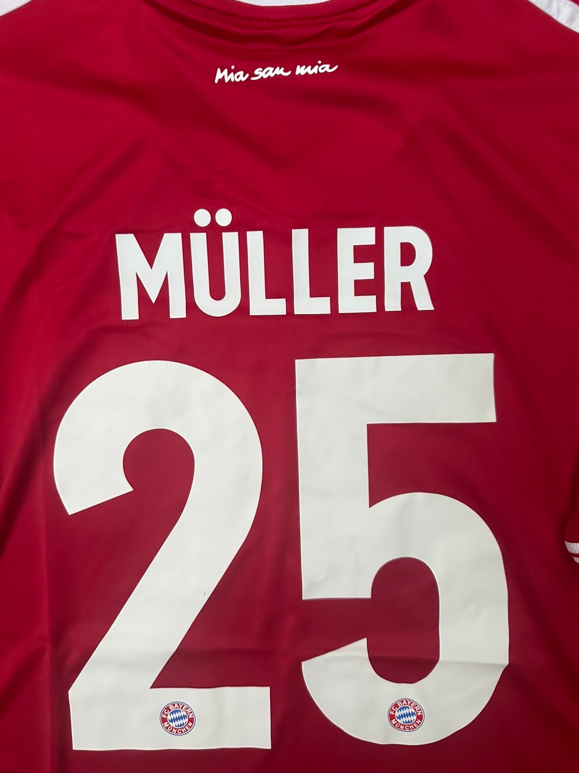 Bayern Munich Thomas Muller 2013 Final Red Retro Soccer Jersey Men