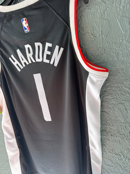 Los Angeles James Harden #1 2024/25 Black Basketball Jersey Men Size