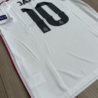 Real Madrid Retro 14/15 James Rodriguez #10 Soccer Jersey Champions Home Men