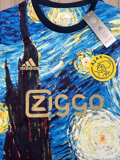 Ajax Amsterdam Special Edition Soccer Jersey – Cruyff #14 – Blue Art Design – Men’s