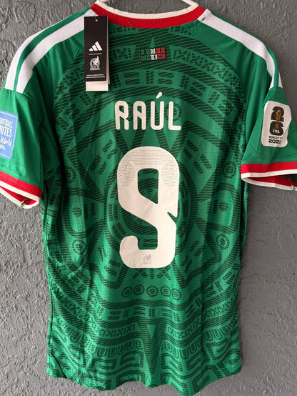 Mexico Raul Jimenez #9 2026 Home Green Player Version Soccer Jersey Men