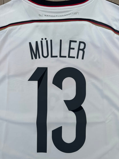 Germany 2014 Home Retro Soccer Jersey – Thomas Muller #13 – World Cup – Men’s