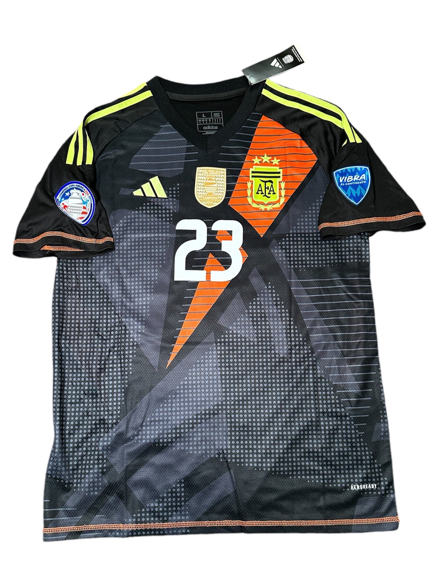 Argentina 2024 Dibu Martinez #23 Jersey Final America Cup Green Men size