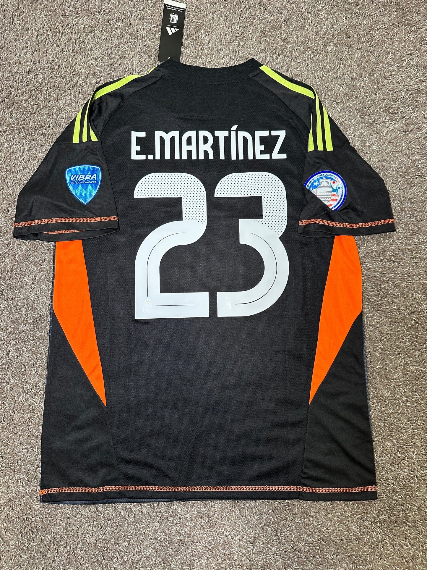 Argentina 2024 Dibu Martinez #23 Jersey Final America Cup Green Men size