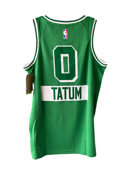 Boston Jayson Tatum #0 Green Retro Basketball Jersey Men