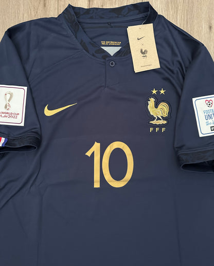 France 2022 Retro Soccer Jersey – Mbappe #10 | Pre-Order | Blue