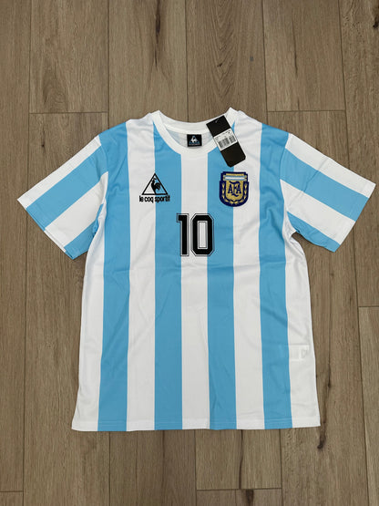 Argentina Diego Maradona #10 1986 Home Blue Retro Soccer Jersey Men