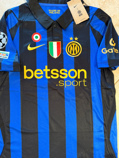 Inter Milan Lautaro Martinez #10 2026/27 Home Blue Black Soccer Jersey Champions Men