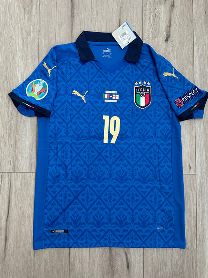 Italy 2021 Euro Final Soccer Jersey – Leonardo Bonucci #19 – Home – Men’s