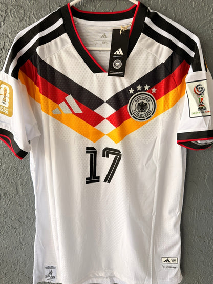 Germany Wirtz #17 2026 Home White Player Version Soccer Jersey Men