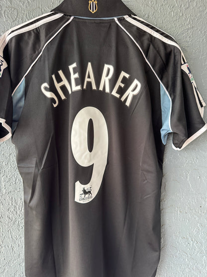 Newcastle Shearer #9 Black Away Jersey – Classic Vintage Kit