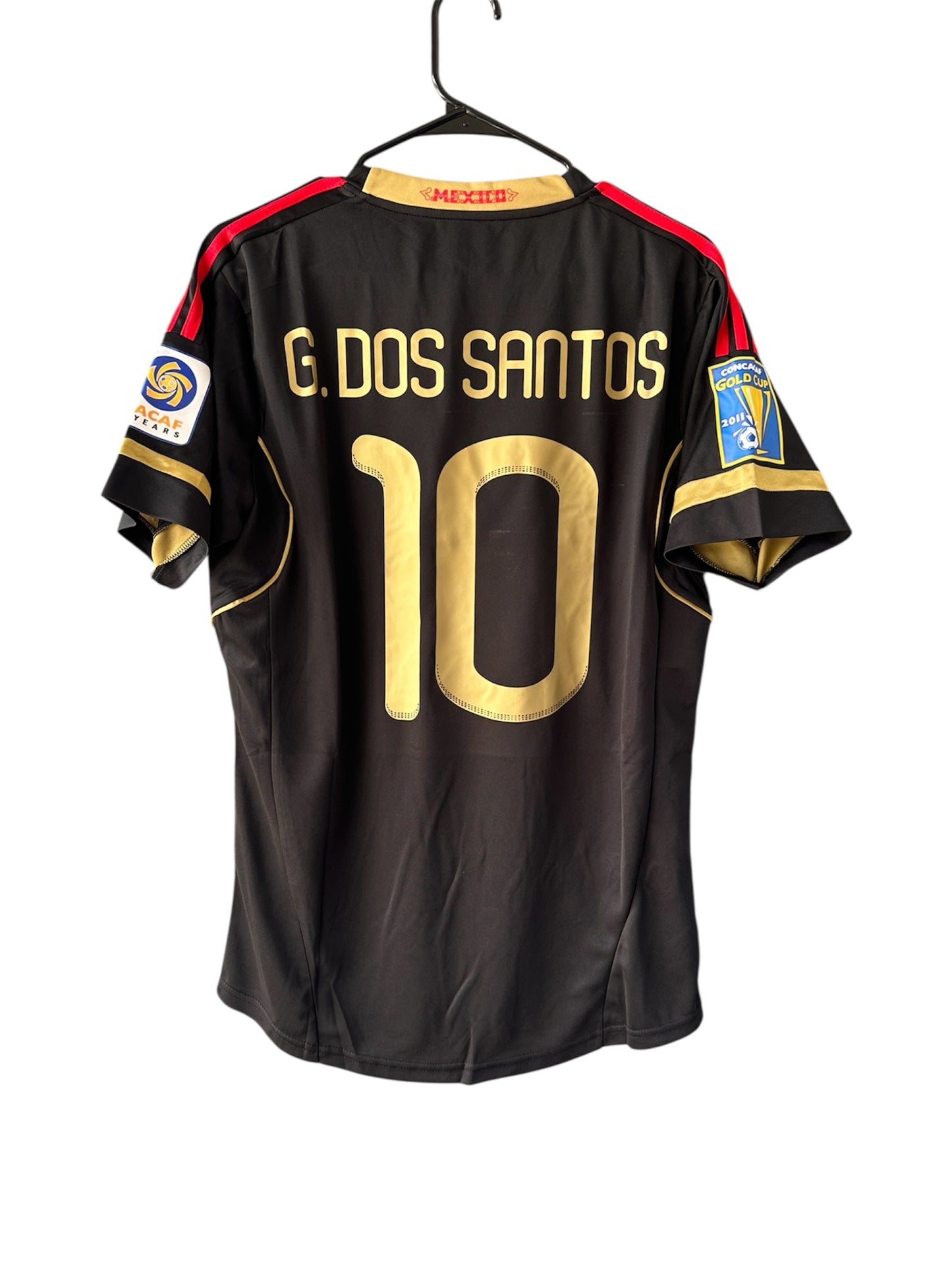 Mexico 2011 Giovani Dos Santos #10 Black Soccer Jersey Men