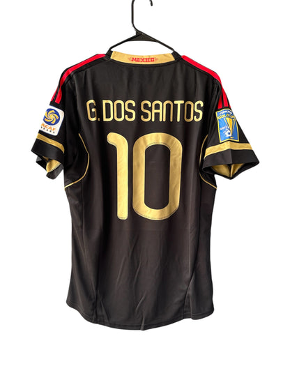 Mexico 2011 Giovani Dos Santos #10 Black Soccer Jersey Men