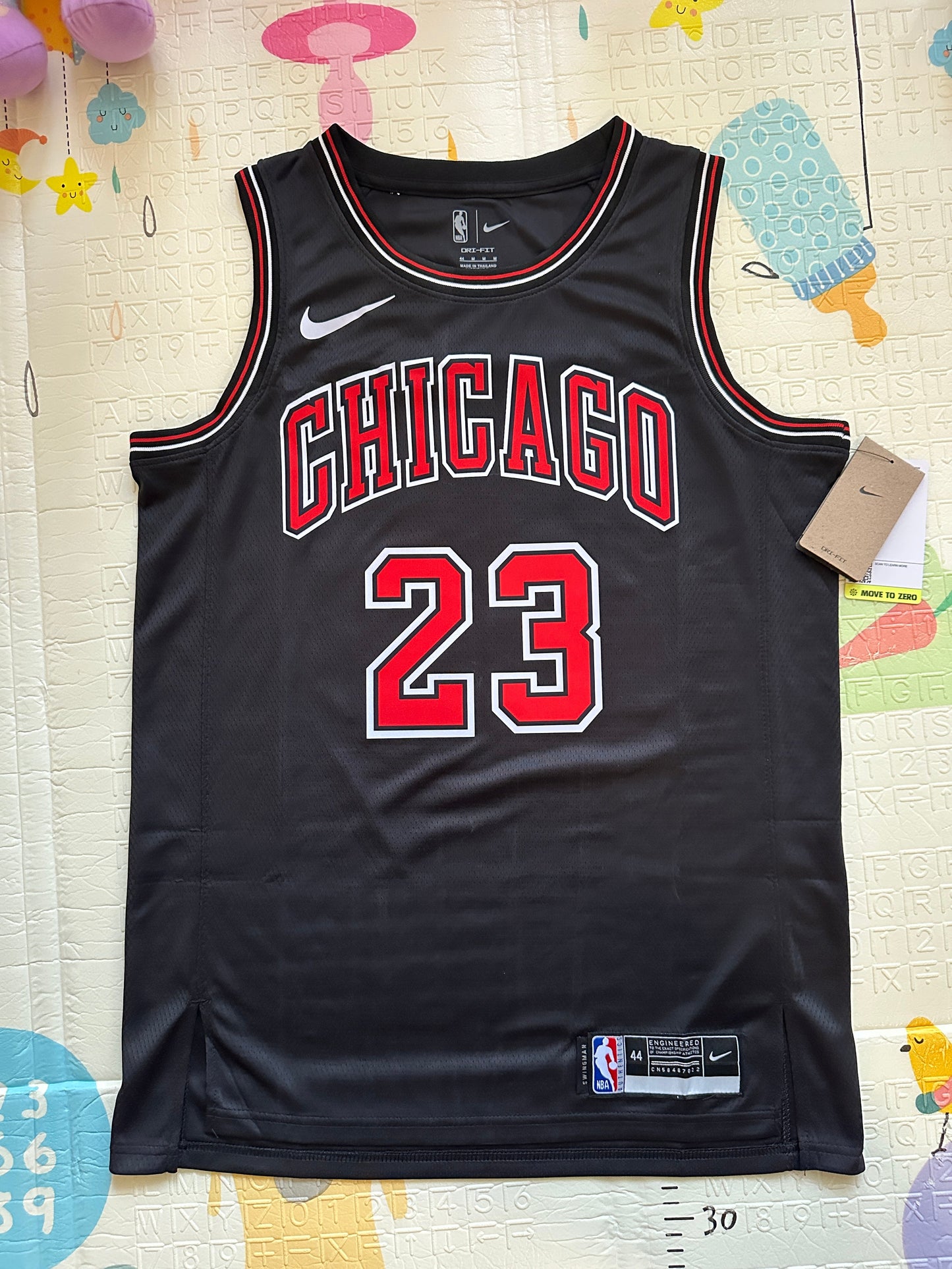 Chicago Michael Jordan #23 Black Retro Basketball Jersey Men Size