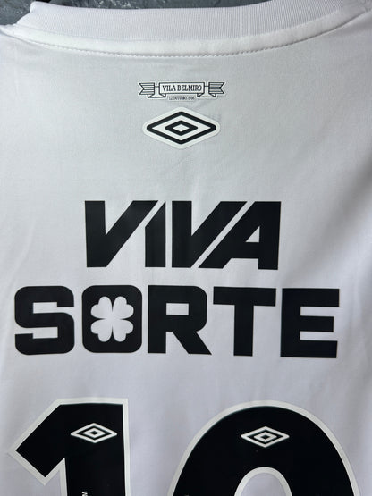 Santos Neymar Jr #11 2024/25 Home White Soccer Jersey Men