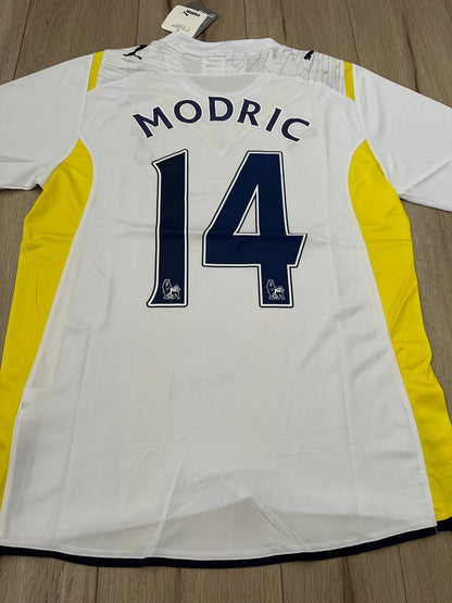 Tottenham 2009/10 Home Retro Soccer Jersey – Luka Modric #14 – White – Men’s
