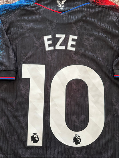 Crystal Palace 24/25 Away Black Soccer Jersey Eze #10 Player Version Premier