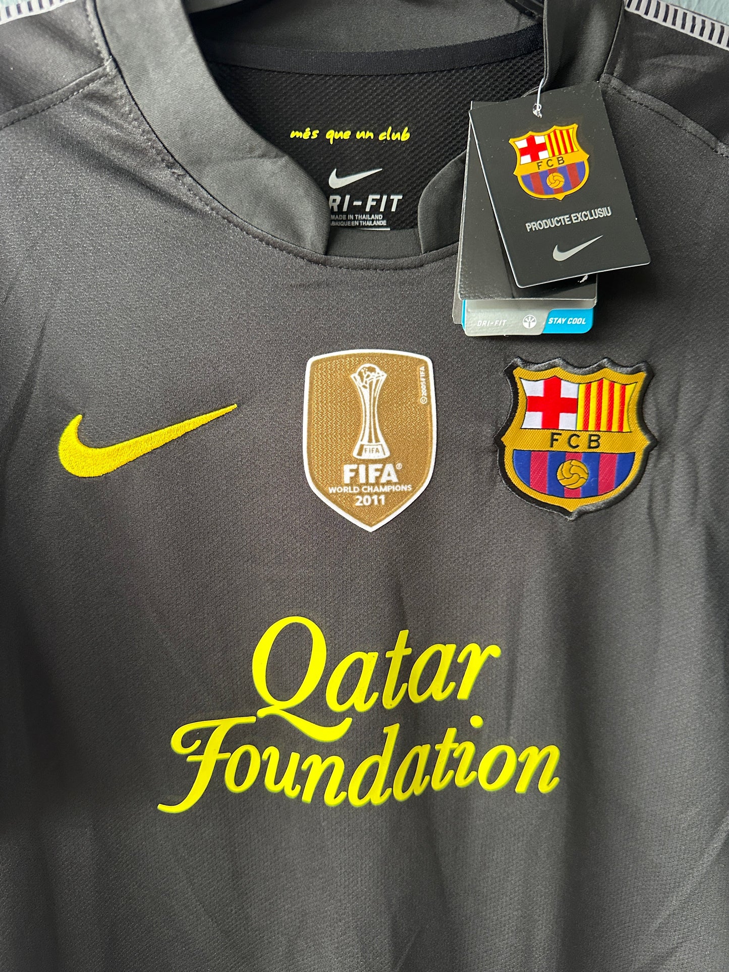 Barcelona Retro Jersey 2011/12 Away Black UCL – Lionel Messi #10 – Men’s