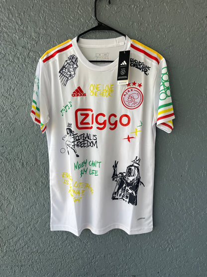 Bob Marley Special Edition White Soccer Style Jersey Men 2025