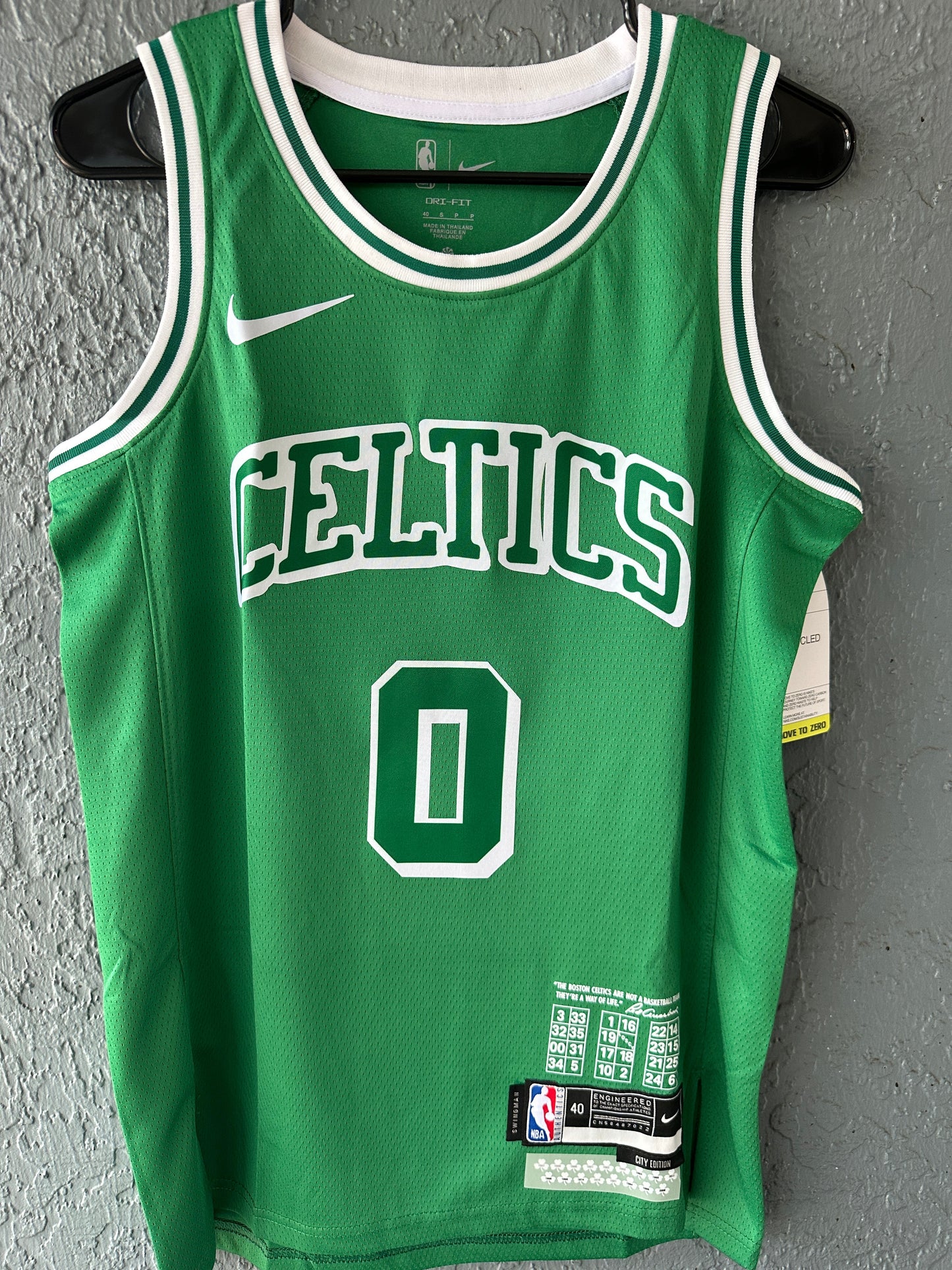 Boston Jayson Tatum #0 Green Retro Basketball Jersey Men