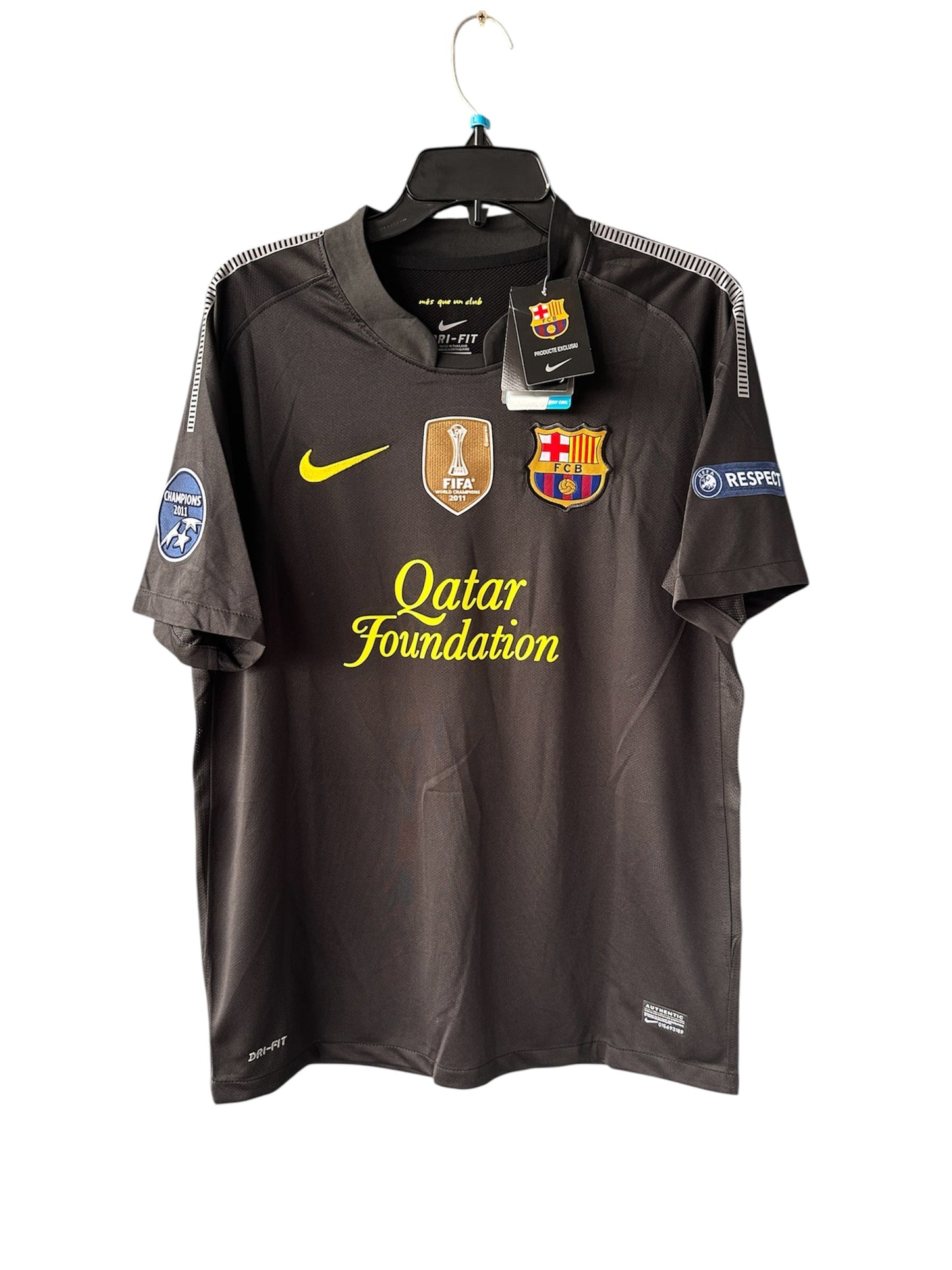 Barcelona Retro Jersey 2011/12 Away Black UCL – Lionel Messi #10 – Men’s