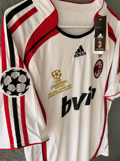 Milan Kaka #22 2007 Final White Retro Soccer Jersey Men