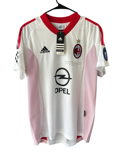 Milan 2003 UCL Final Andriy Shevchenko #7 Away Soccer Jersey White Men Team Size
