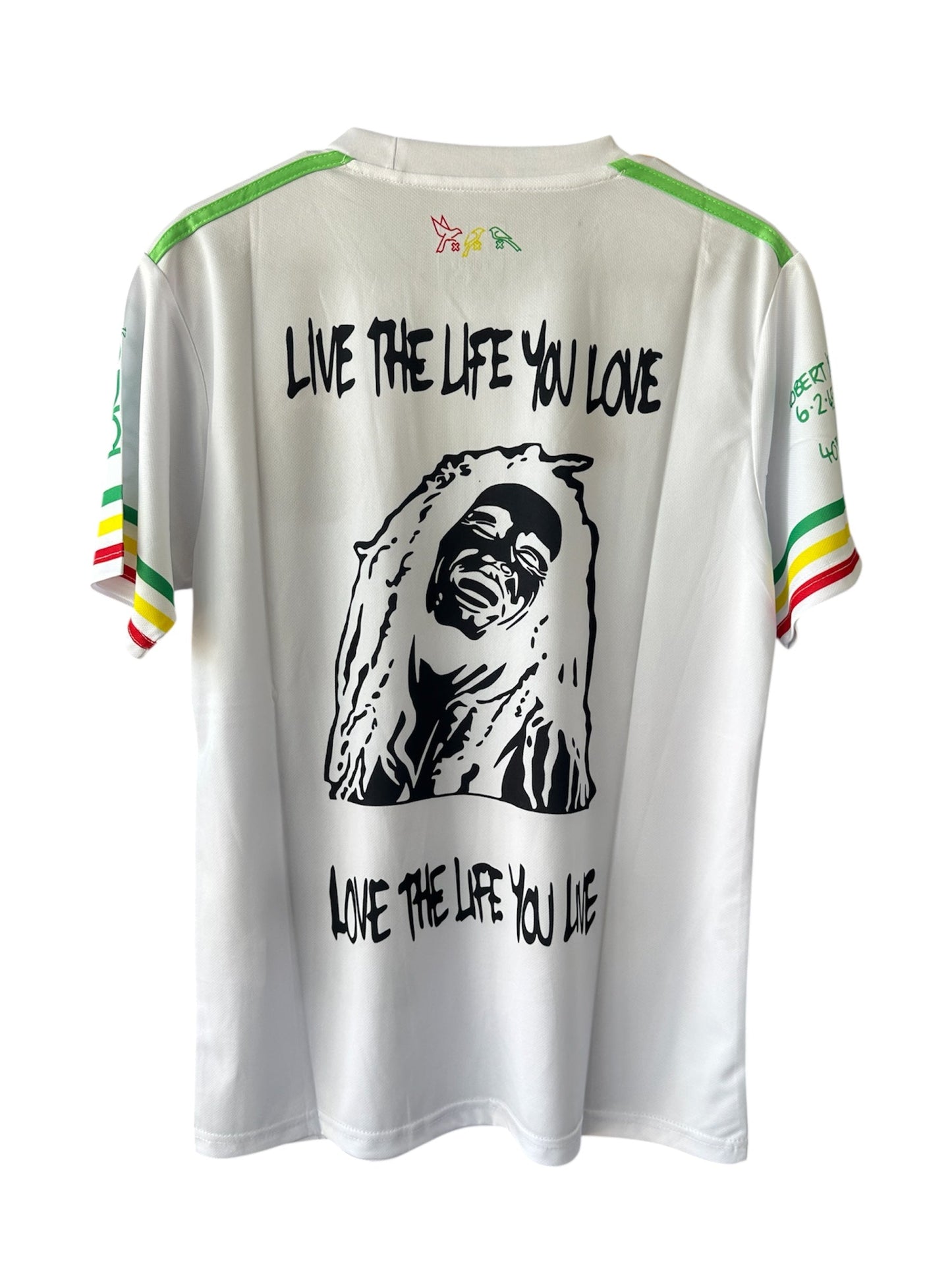 Bob Marley Special Edition White Soccer Style Jersey Men 2025