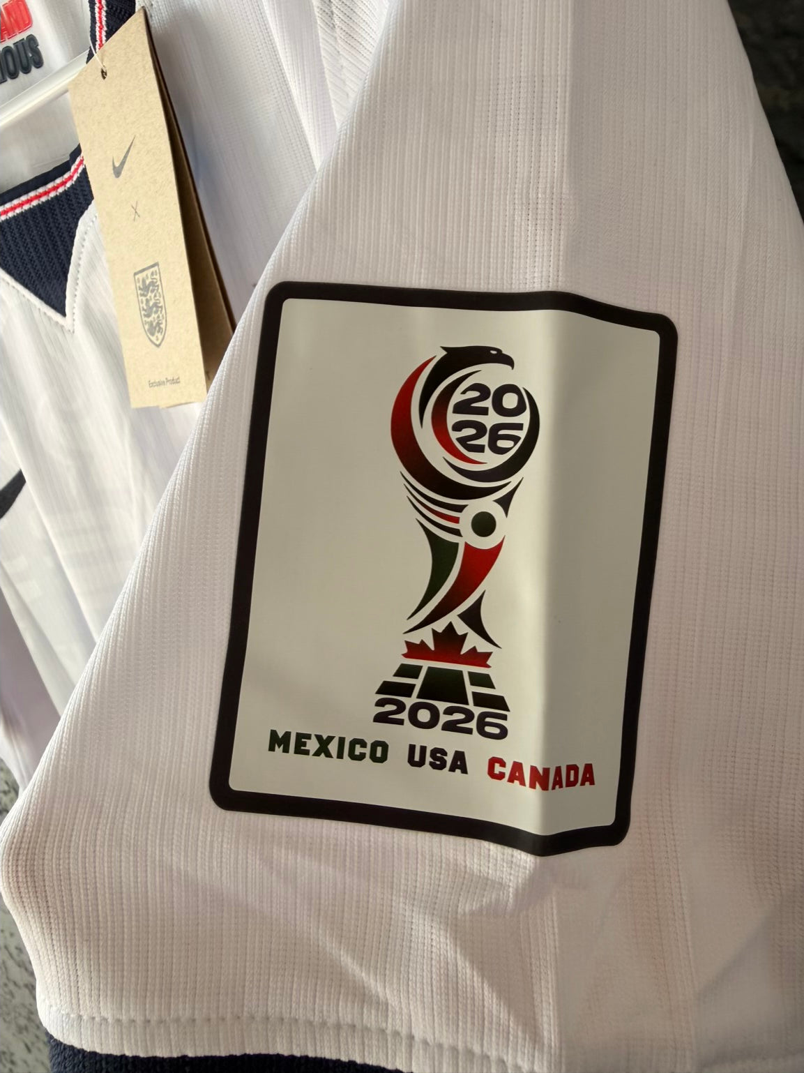 England 2026 Home Soccer Jersey – Jude Bellingham – White – Men’s
