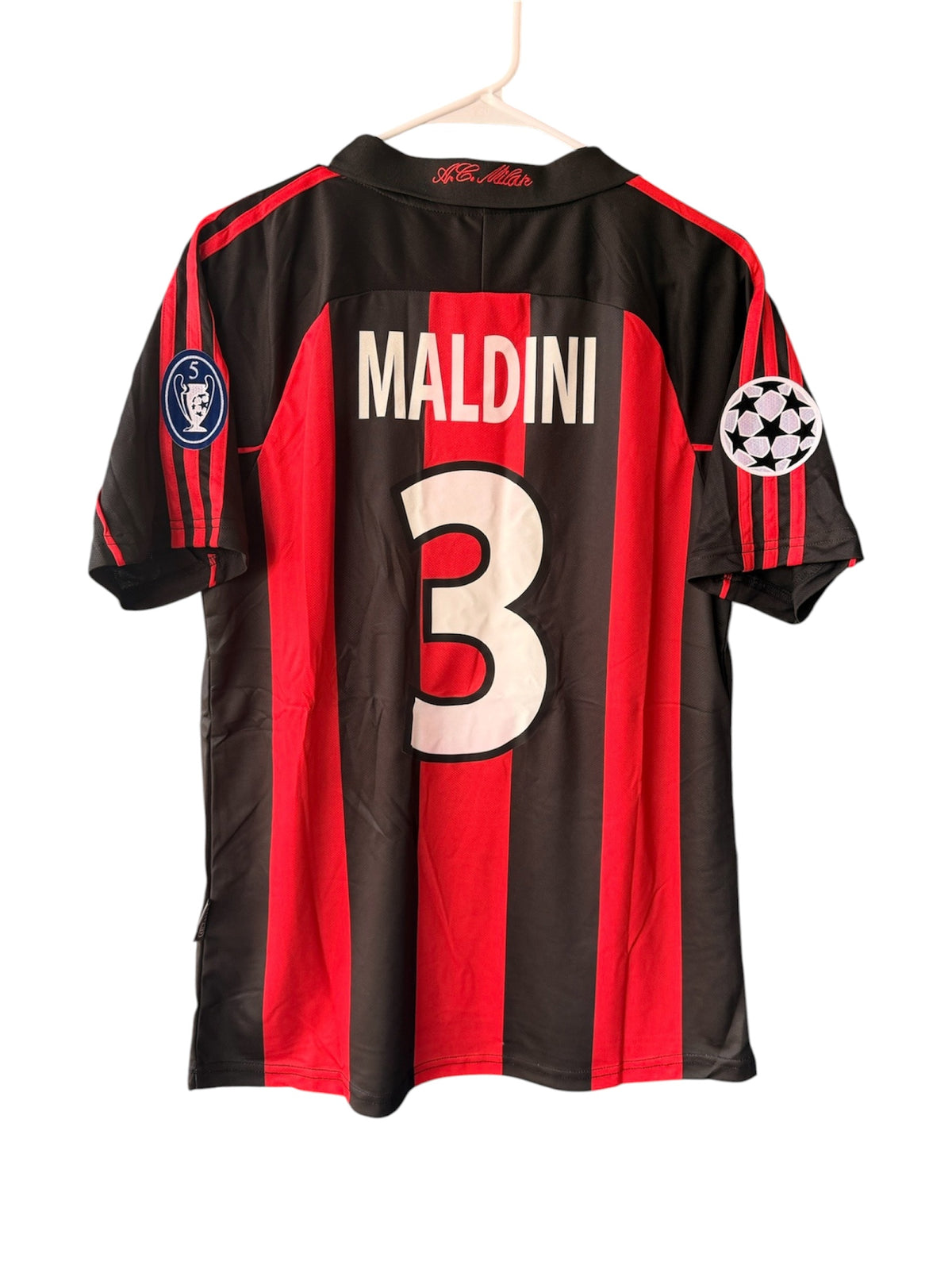 Milan 2000/01 Soccer Jersey Paolo Maldini Retro Men Size
