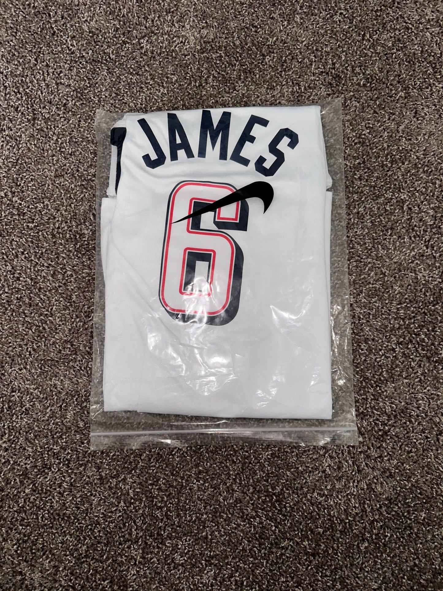 USA LeBron James #6 White Olympic Basketball Jersey Men