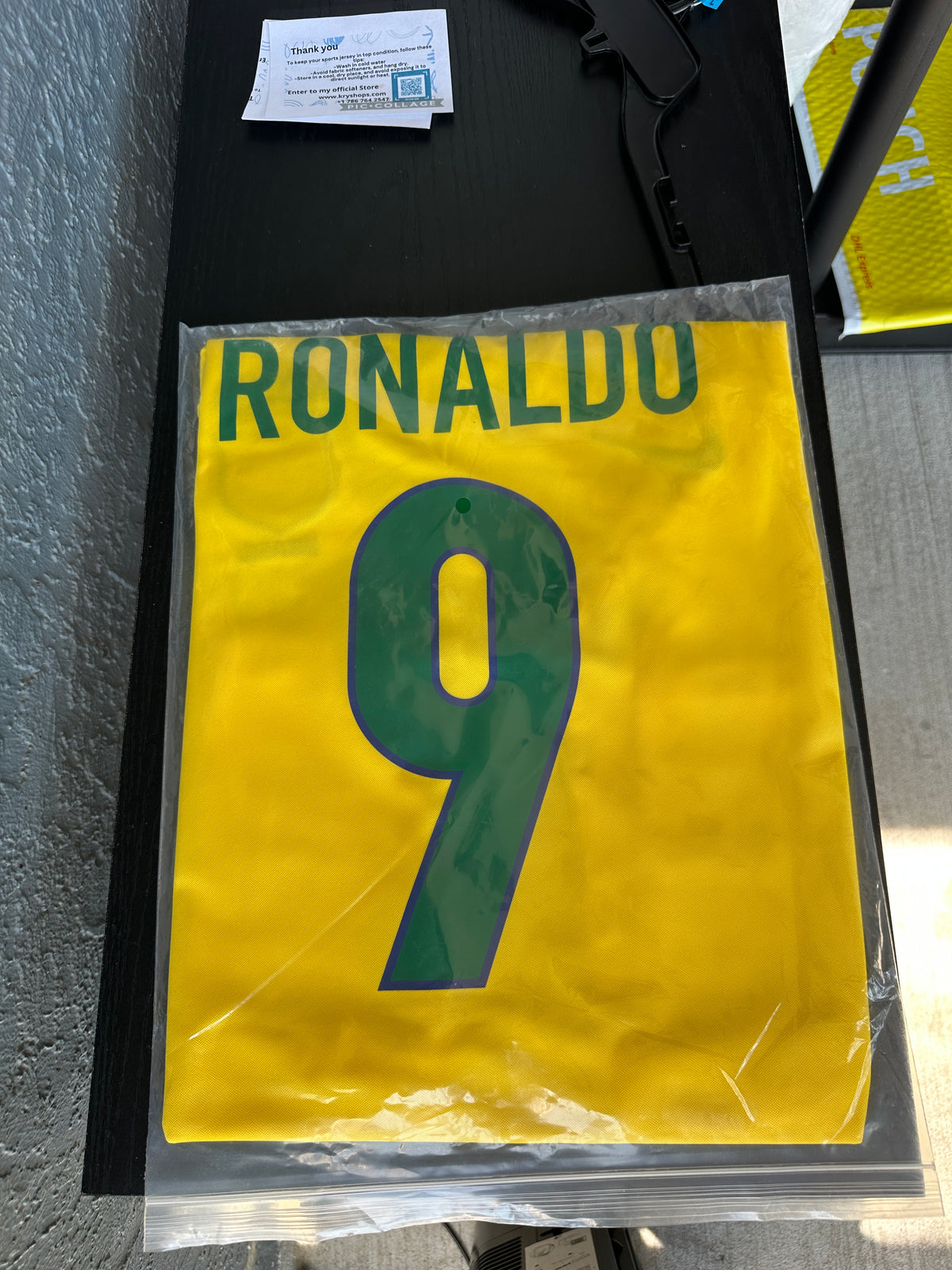 Brazil Ronaldo Nazario #9 1998 Final Home Yellow Retro Soccer Jersey Men Size XL Deal
