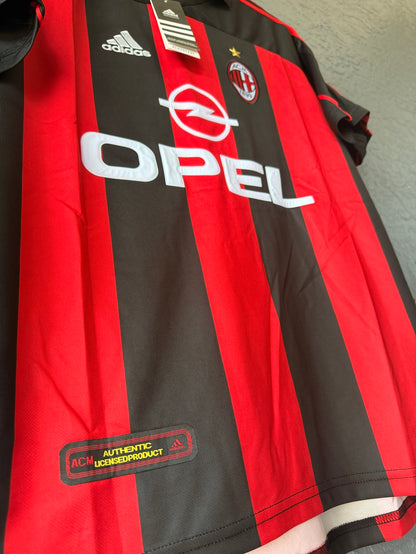 Milan 2000/01 Soccer Jersey Paolo Maldini Retro Men Size