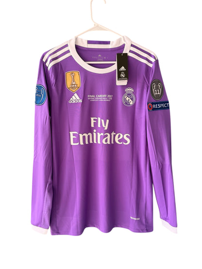 Real Madrid 2017 UCL Final Retro Soccer Jersey – Cristiano Ronaldo #7 – Purple – Men’s