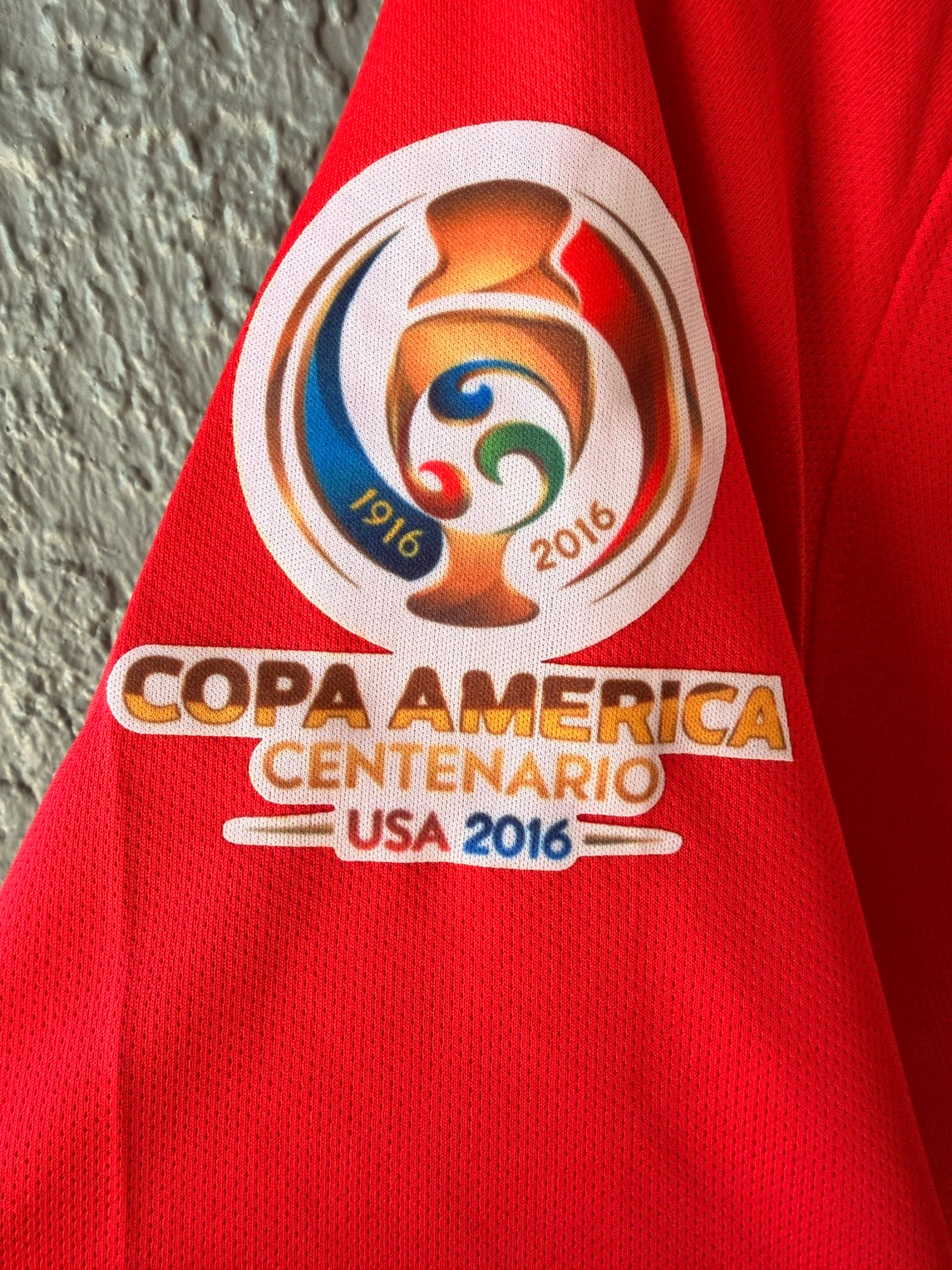 Chile Soccer Jersey 2016 Final Home Red – Alexis Sanchez – Men’s