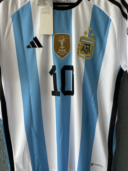 Argentina Messi #10 2022 Home Soccer Jersey Men