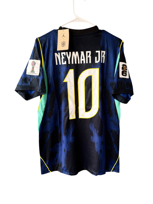 Brazil Neymar Jr #10 2026 Away Blue Soccer Jersey Men