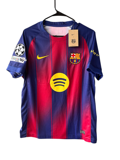 Barcelona Lamine Yamal #10 2025/26 Home Red Blue Soccer Jersey Men