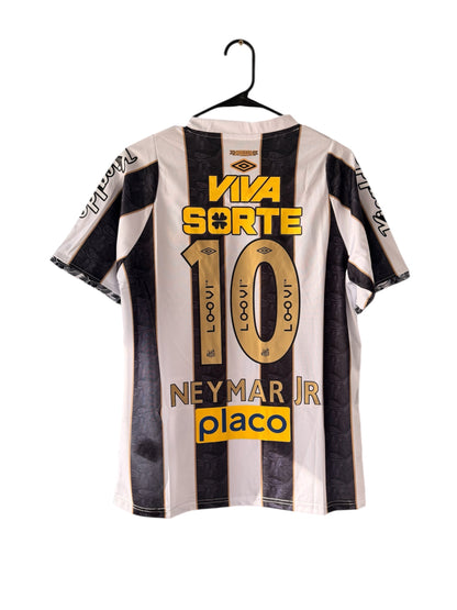 Santos Neymar Jr #11 2024/25 Black Away Soccer Jersey Men