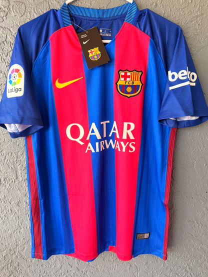 Barcelona Lionel Messi #10 2016/17 Home Soccer Jersey Men Size