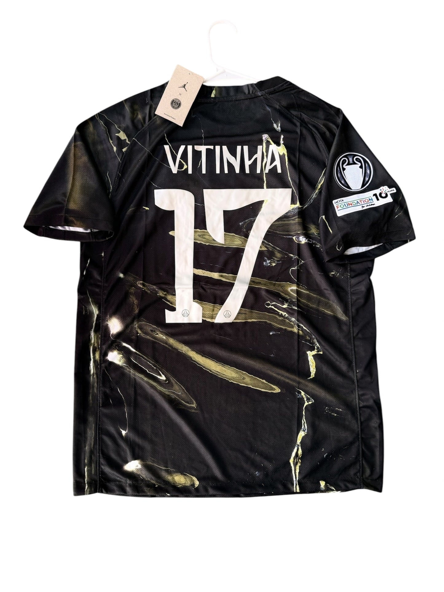 PSG Vitinha #17 2025/26 Special Edition Black Soccer Jersey Men Size