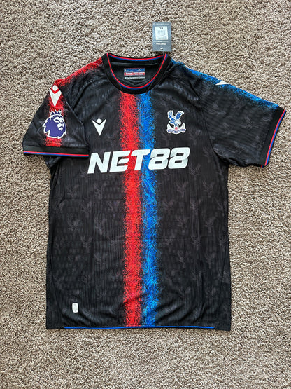 Crystal Palace 24/25 Away Black Soccer Jersey Eze #10 Player Version Premier