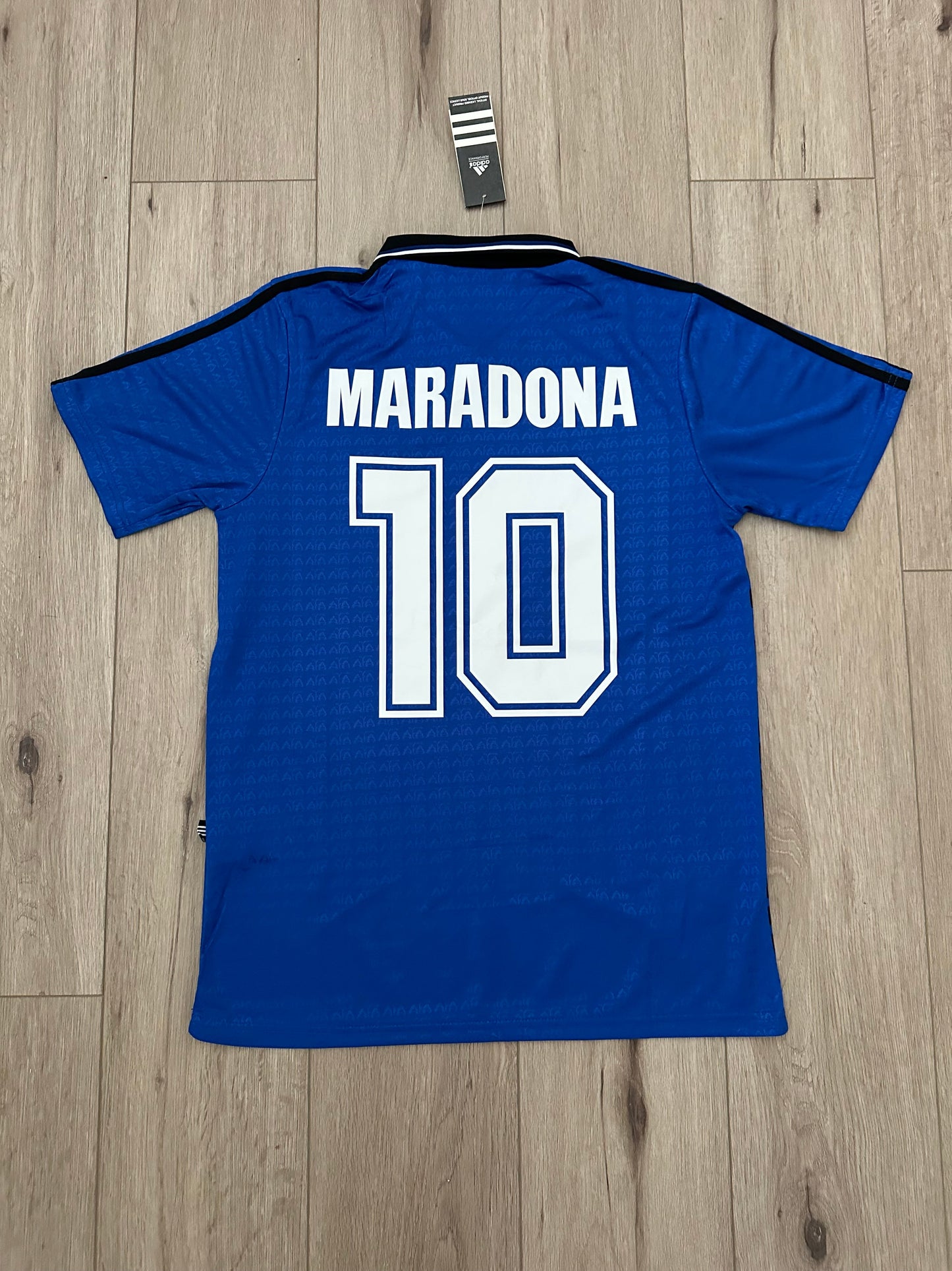 Argentina 1994 Away Retro Soccer Jersey Diego Maradona #10 Men’s Blue