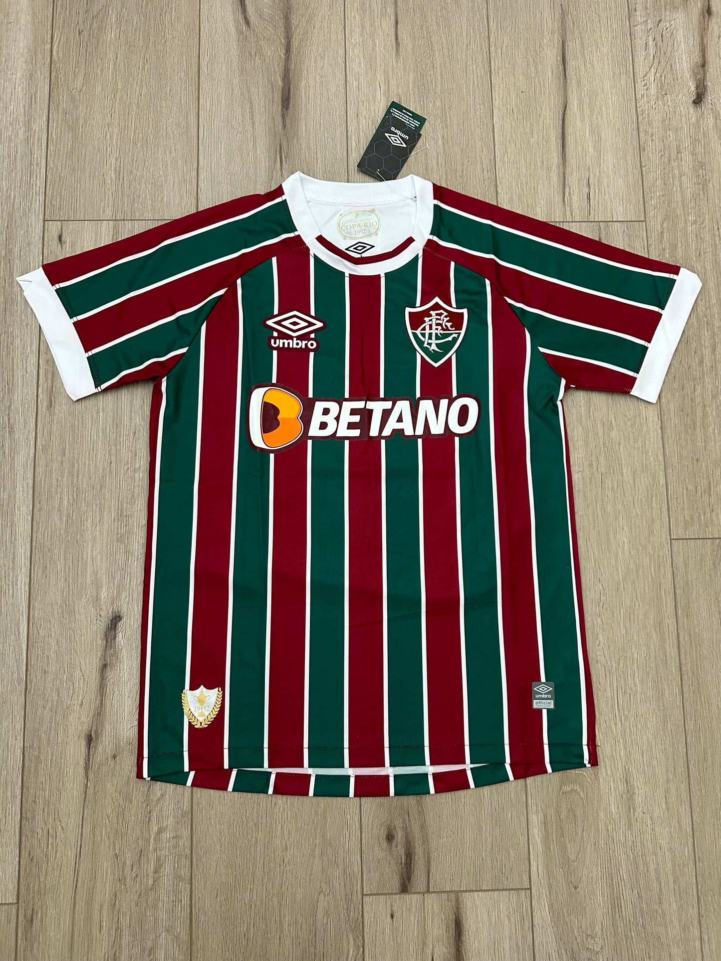 Fluminense Marcelo #12 Soccer Jersey Home Red Green Men