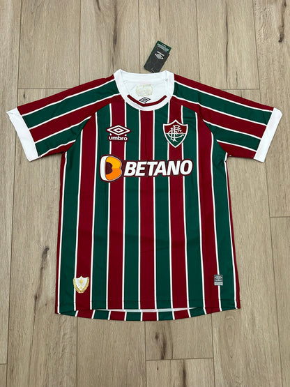 Fluminense Marcelo #12 Soccer Jersey Home Red Green Men