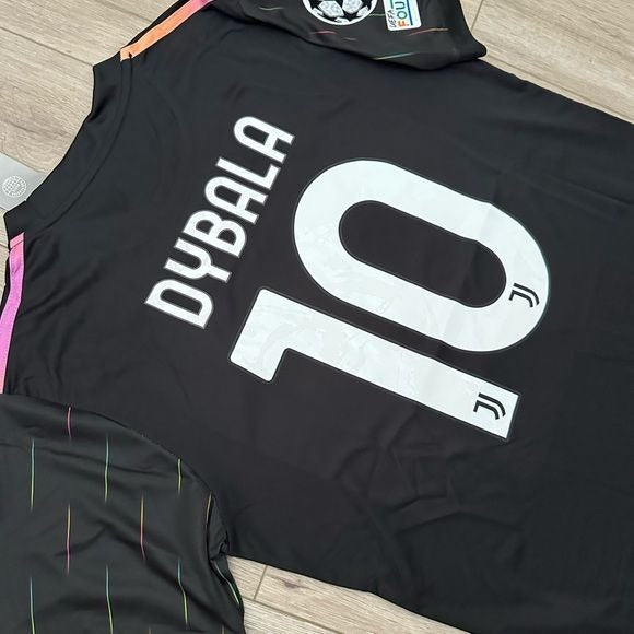 Juventus Dybala #21 2021/22 Black Away Soccer Jersey Men